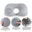 Portable Push Inflatable U-shaped Pillow | https://www.bestnamebadges.com