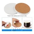 Multi-Shape White Embryo Ceramic Insulated Coaster | https://www.bestnamebadges.com