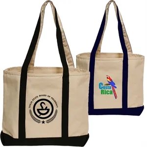 Durable Canvas Cotton Tote Bag | https://www.bestnamebadges.com