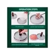 4.7" x 2.8" Kitchen Portable Meatloaf Burger Press | https://www.bestnamebadges.com