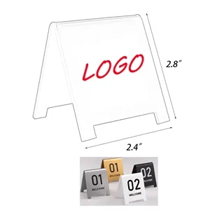 2.4" x 2.8" Acrylic Dining Double Sided Table Sign