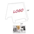 2.4" x 2.8" Acrylic Dining Double Sided Table Sign | https://www.bestnamebadges.com