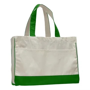 Two-Tone-Cotton-Canvas-Tote-Bag-w-Interior-Zipper-Pocket