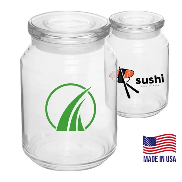 26 oz. ARC Custom printed Candy Flat Lid Jars