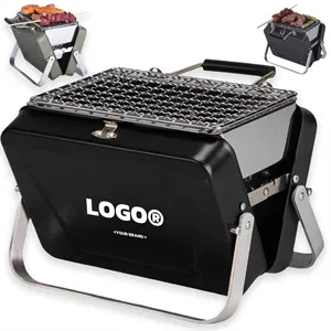In Stock Portable Foldable BBQ Mini Briefcase Charcoal Grill