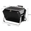 In Stock Portable Foldable BBQ Mini Briefcase Charcoal Grill | https://www.bestnamebadges.com