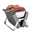 In Stock Portable Foldable BBQ Mini Briefcase Charcoal Grill | https://www.bestnamebadges.com