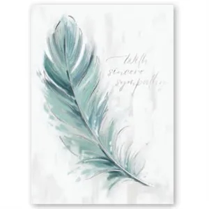 Sympathy Feather Card
