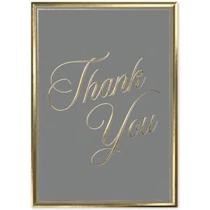 Gilded Thanks Card