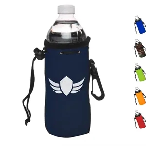 Custom Drawstring Neoprene Water Bottle Insulators | https://www.bestnamebadges.com