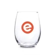15oz. Stemless Wine Glass | https://www.bestnamebadges.com