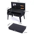 Portable Folding BBQ Grill with Built in Tool Box Set | https://www.bestnamebadges.com