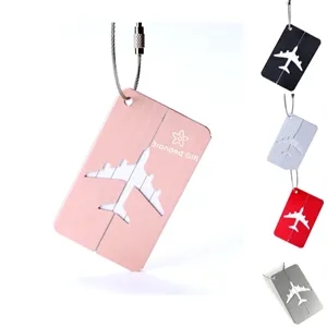 Aluminum Alloy Anti-lost Hollow Airplane Luggage Tag