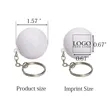 Golf Stress Ball Keychain | https://www.bestnamebadges.com