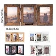 3 Picture Frame Triple Wooden | https://www.bestnamebadges.com