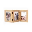 3 Picture Frame Triple Wooden | https://www.bestnamebadges.com