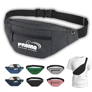 Crossbody Fanny Pack Pouch Waist Sling Bag Adjustable Straps | https://www.bestnamebadges.com