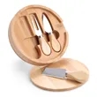 Mini Cheese Cutting Board Knife Set Wood Platter Portable | https://www.bestnamebadges.com