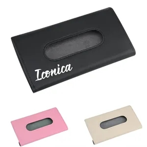 Car Sunroof Hanging Leather Mask Tissue Box