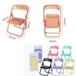 Mini Folding Chair Cell Phone Stand Desktop Foldable  | https://www.bestnamebadges.com