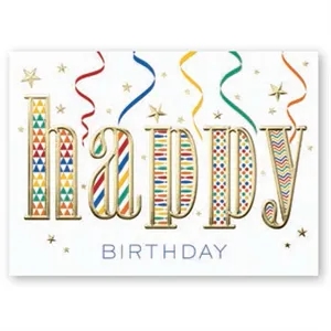 Happy Pattern Birthday Card