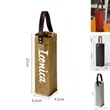 Washed Kraft Paper Wine Tote Bag | https://www.bestnamebadges.com