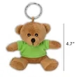 Mini Bear Keychain Cute Stuffed Animal Personalized Mascot | https://www.bestnamebadges.com