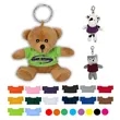 Mini Bear Keychain Cute Stuffed Animal Personalized Mascot | https://www.bestnamebadges.com