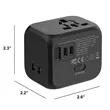 Universal Travel Adapter with USB Ports & Multi-Plug Design | https://www.bestnamebadges.com