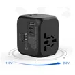 Universal Travel Adapter with USB Ports & Multi-Plug Design | https://www.bestnamebadges.com