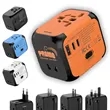 Universal Travel Adapter with USB Ports & Multi-Plug Design | https://www.bestnamebadges.com
