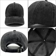 Vintage Washed Baseball Cap Custom Logo Adjustable Hat | https://www.bestnamebadges.com