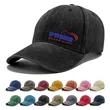 Vintage Washed Baseball Cap Custom Logo Adjustable Hat | https://www.bestnamebadges.com