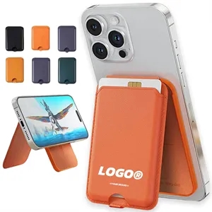 MagSafe Leather Wallet Card Holder with Stand for iPhone