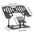 Adjustable Laptop And Phone Stand Foldable Ergonomic Riser | https://www.bestnamebadges.com