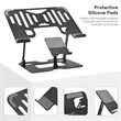 Adjustable Laptop And Phone Stand Foldable Ergonomic Riser | https://www.bestnamebadges.com