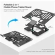 Adjustable Laptop And Phone Stand Foldable Ergonomic Riser | https://www.bestnamebadges.com