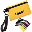 Portable Canvas Coin Pouch With Zipper And Wrist Strap | https://www.bestnamebadges.com