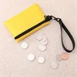 Portable Canvas Coin Pouch With Zipper And Wrist Strap | https://www.bestnamebadges.com