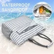 Large Waterproof Beach Tote Bag With Zipper Pouch Pockets | https://www.bestnamebadges.com