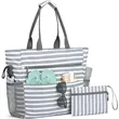 Large Waterproof Beach Tote Bag With Zipper Pouch Pockets | https://www.bestnamebadges.com