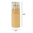 Eco-Friendly Wood Colored Pencils Set with Sharpener | https://www.bestnamebadges.com