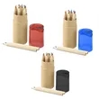 Eco-Friendly Wood Colored Pencils Set with Sharpener | https://www.bestnamebadges.com