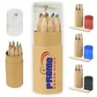 Eco-Friendly Wood Colored Pencils Set with Sharpener | https://www.bestnamebadges.com