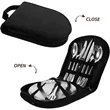 Portable Camping Cutlery Set with Stainless Steel Utensils | https://www.bestnamebadges.com