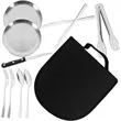 Portable Camping Cutlery Set with Stainless Steel Utensils | https://www.bestnamebadges.com