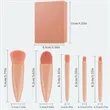 Portable Travel Makeup Brush Set With Mirror Case Kit Cute | https://www.bestnamebadges.com
