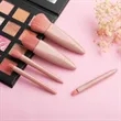 Portable Travel Makeup Brush Set With Mirror Case Kit Cute | https://www.bestnamebadges.com