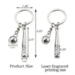 Mini Baseball And Bat Keychain | https://www.bestnamebadges.com