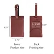 Travel Leather Luggage Tag | https://www.bestnamebadges.com